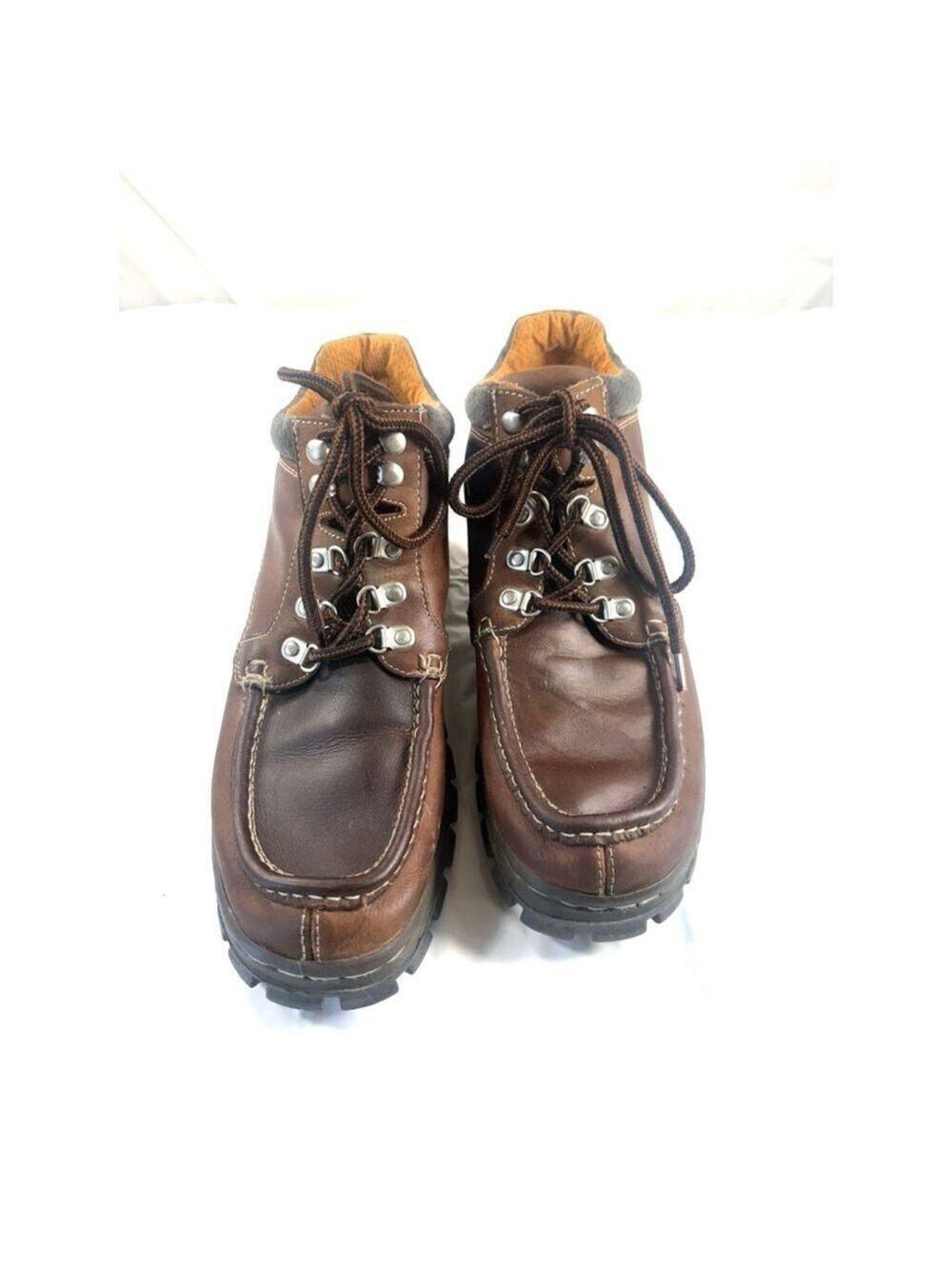 Candies vintage Chucky 90's Hiking Combat Boots Womens 10 Brown Leather